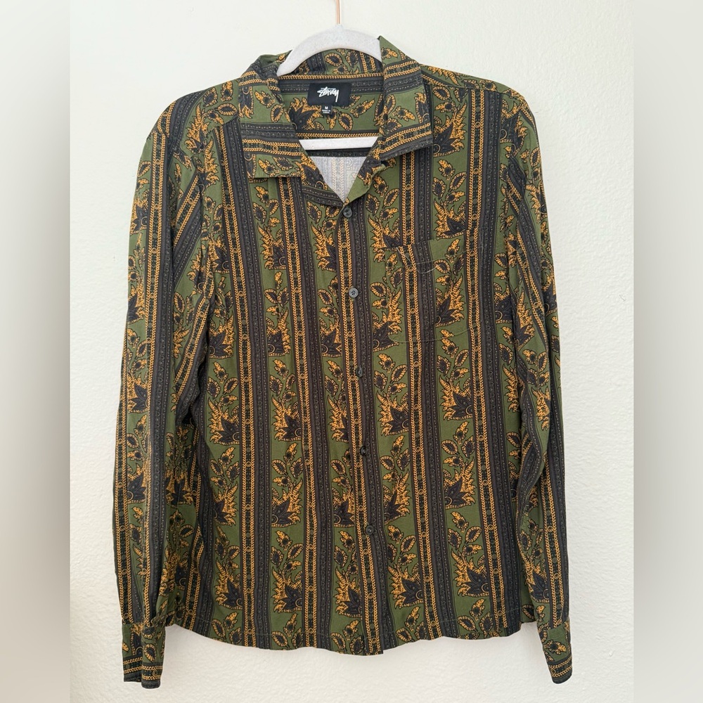 Stussy THE PAISLEY STRIPE LONG SLEEVE SHIRT